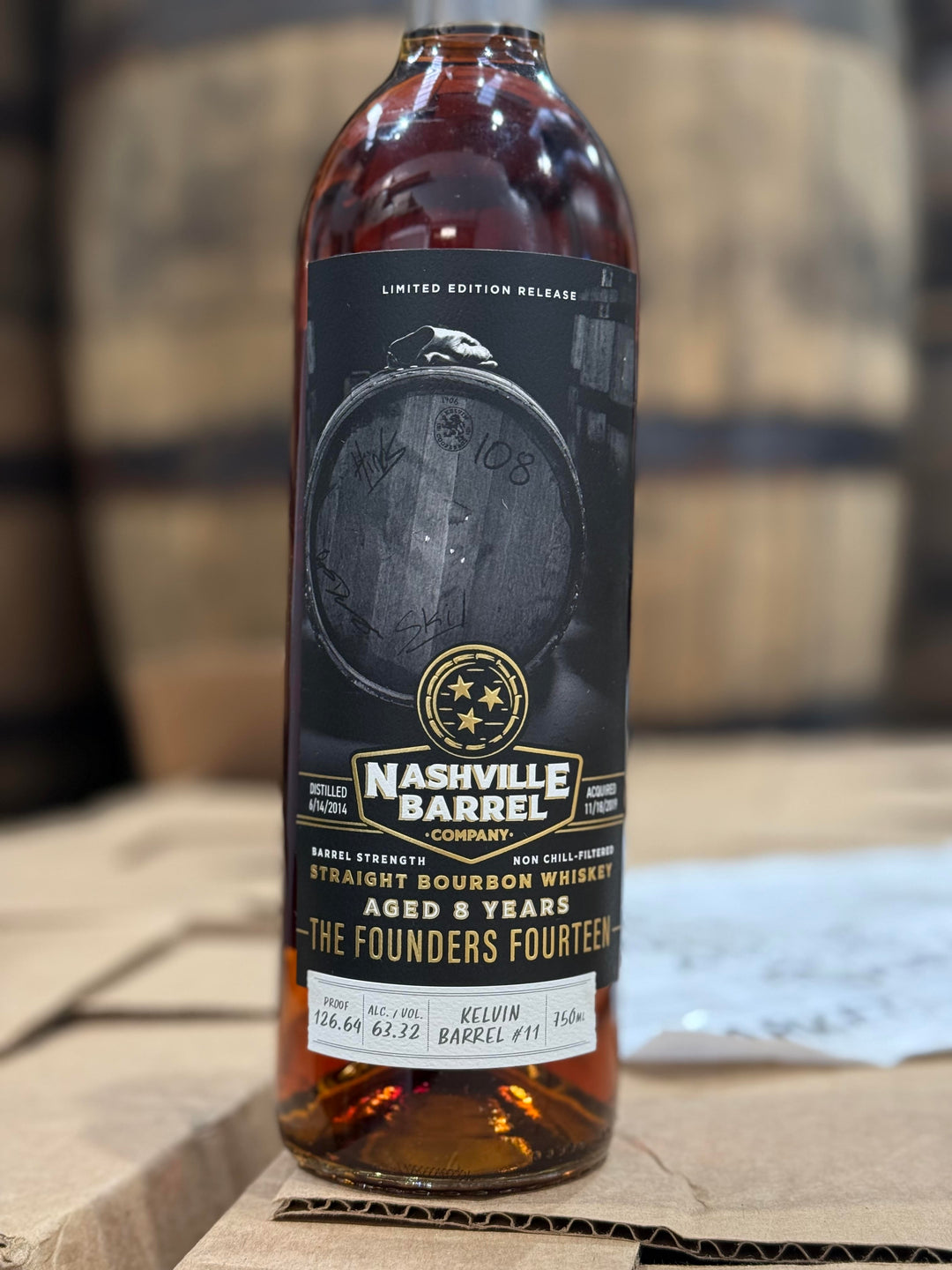 Nashville Barrel Co - Founder's Fourteen Series - 8yr Single Barrel Bourbon - #11 - 126.61 Proof