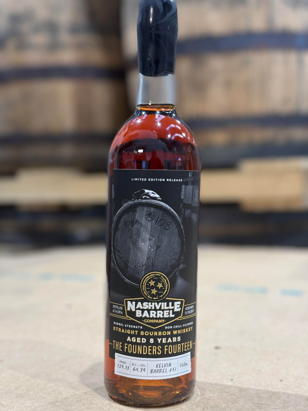 Nashville Barrel Co 8yr Single Barrel - Founders Fourteen - #13 - 129.78 Proof