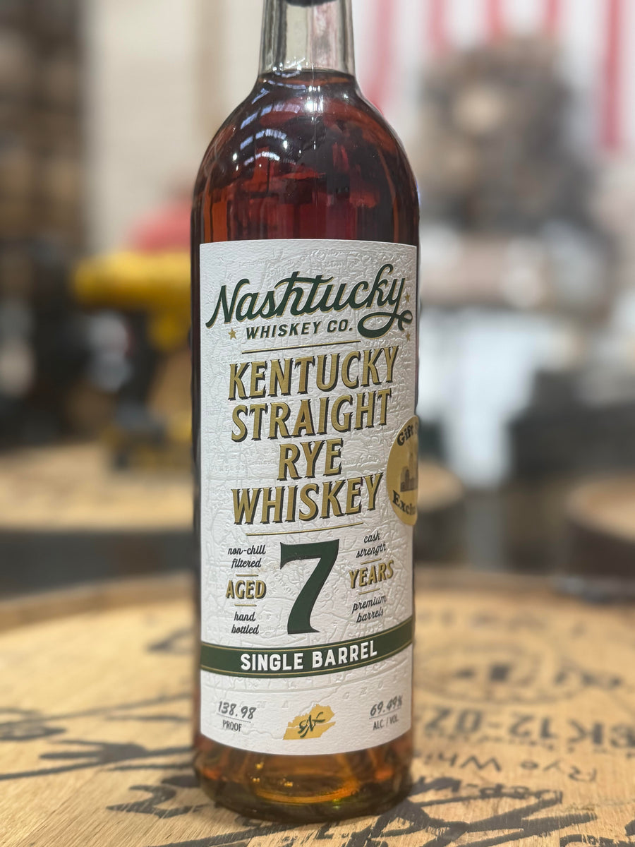 Nashtucky 7yr Single Barrel Kentucky Straight Rye Whiskey - #10066 - 138.98 Proof
