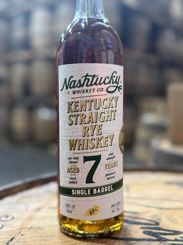 Nashtucky 7yr Single Barrel Kentucky Straight Rye Whiskey - #10092 - 128.18 Proof