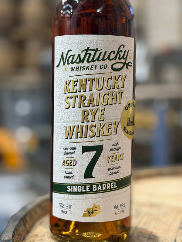 Nashtucky 7yr Kentucky  Single Barrel Rye Whiskey - #10094 - 132.38 Proof