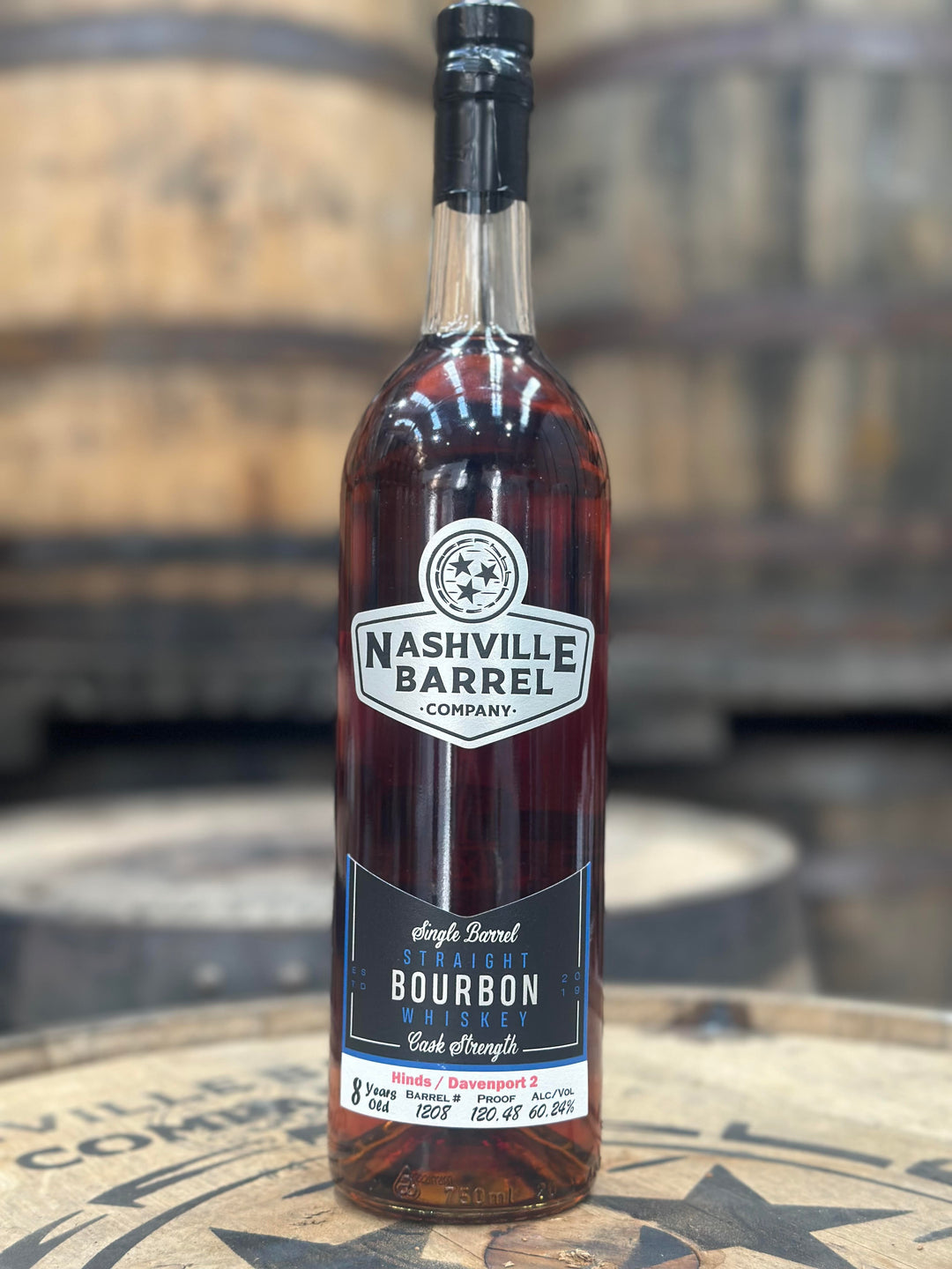 Nashville Barrel Co 8yr Single Barrel Bourbon - #1208 - Hinds / Davenport 2 - 120.48 Proof