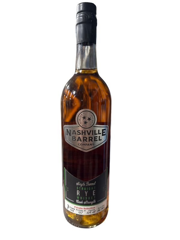 Nashville Barrel Co 7yr Single Barrel Rye - #127 - 109.48 Proof  - Private Selection
