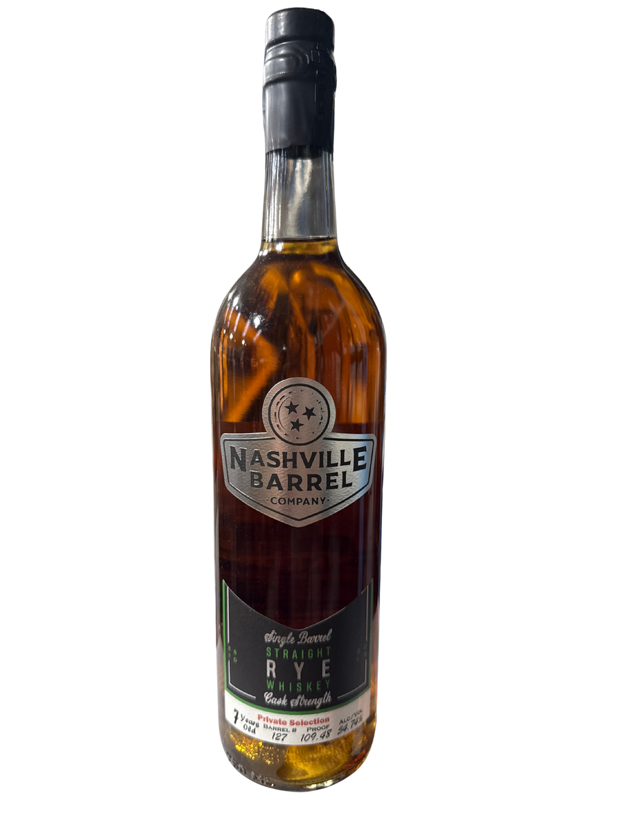 Nashville Barrel Co 7yr Single Barrel Rye - #127 - 109.48 Proof  - Private Selection