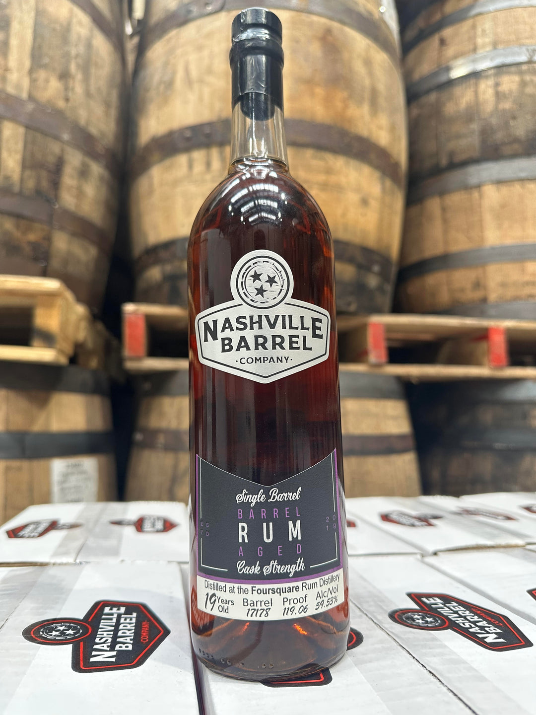 Nashville Barrel Co - 19yr Foursquare Rum finished in a Kelvin Barrel - #17178