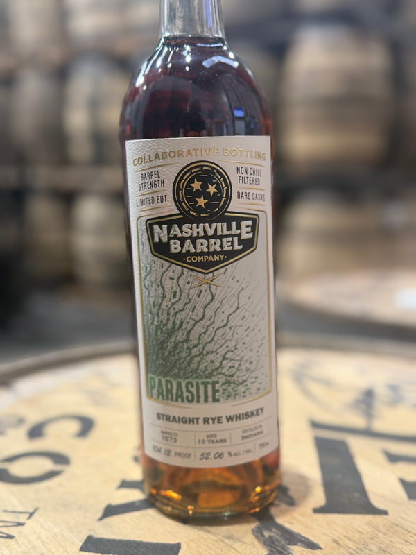 Nashville Barrel Co 10yr Straight Rye Whiskey - #7673 - Parasite - Nakatomi - 104.12 Proof
