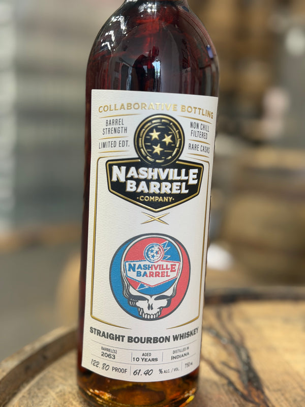 Nashville Barrel Co 10yr Single Barrel Bourbon - #2063 - Grateful Kelvin - 122.80 Proof