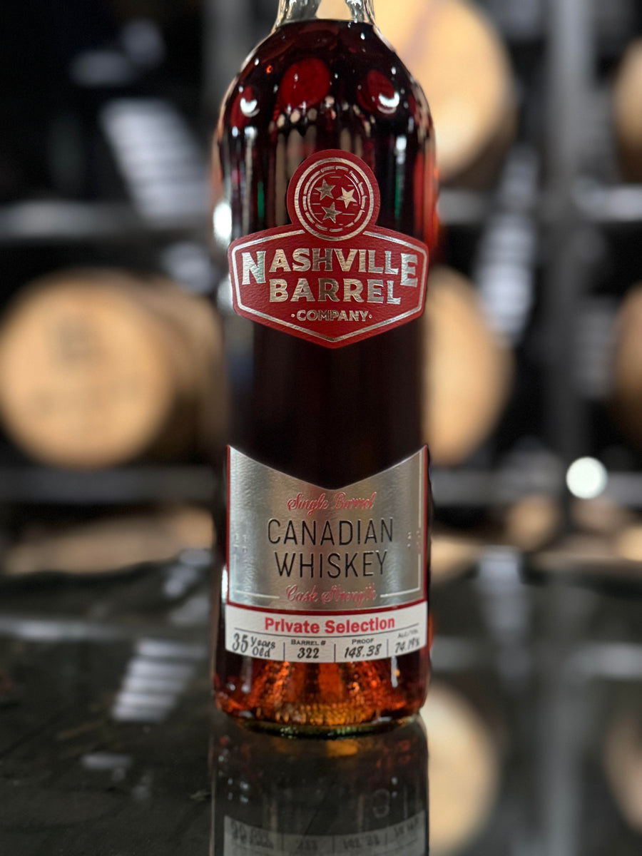 Nashville Barrel Co 35yr Single Barrel Canadian Whiskey - #322 - 148.38 Proof - Hazmat