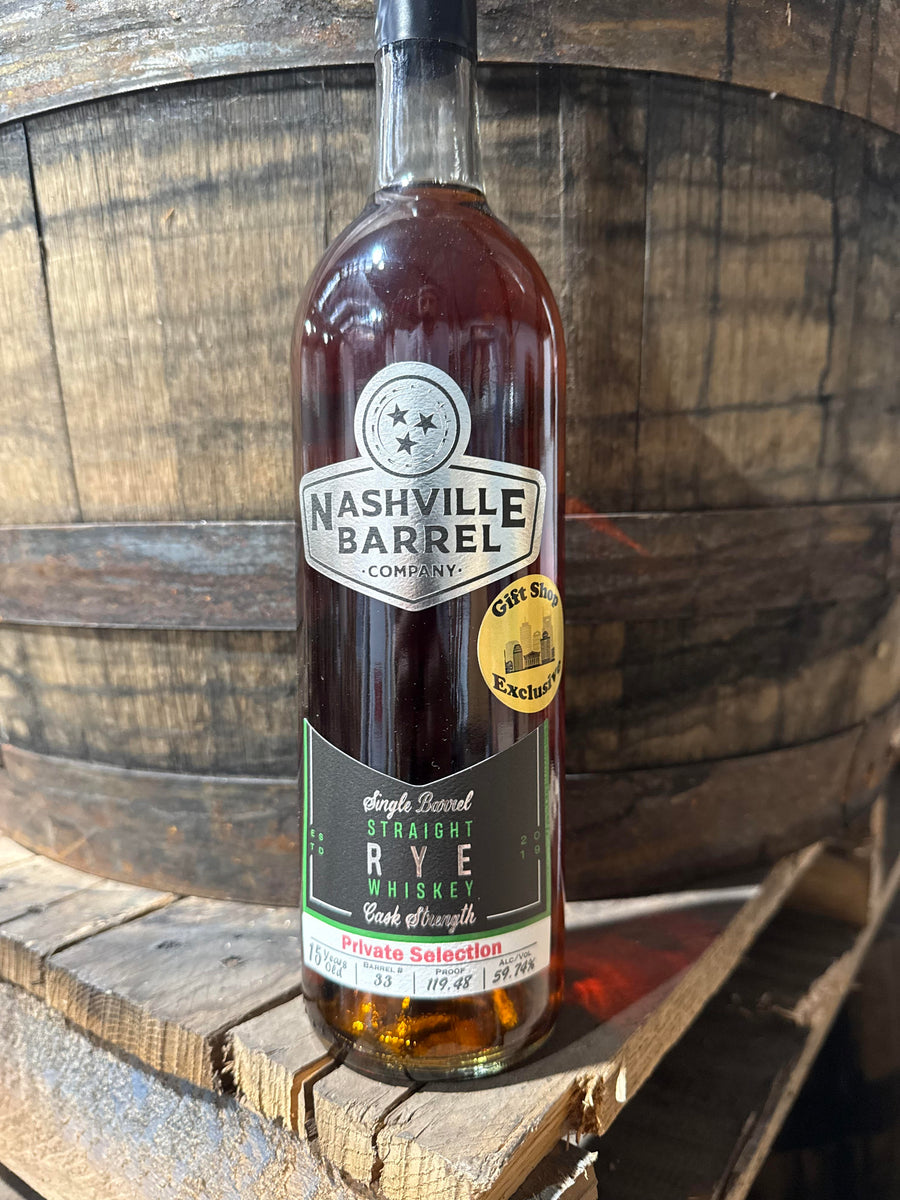 Nashville Barrel Co 15 Year Single Barrel Rye - Barrel #33 - 119.48 Proof