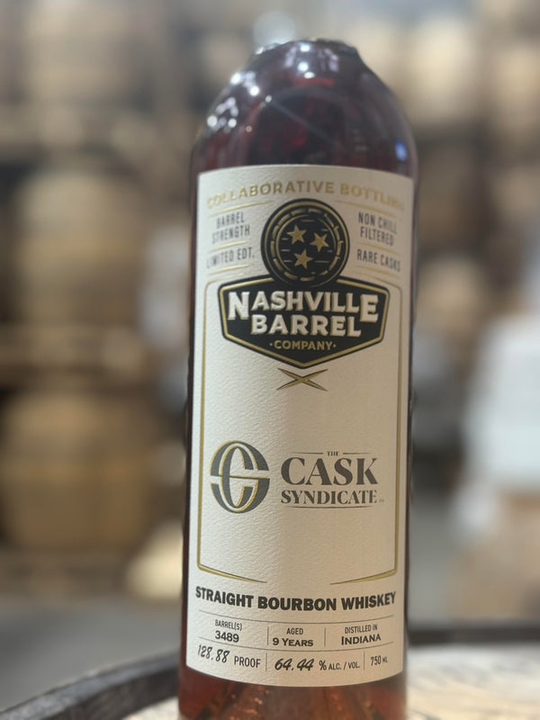 Nashville Barrel Co 9yr Single Barrel Bourbon - #3489 - Cask Syndicate - 128.88 Proof