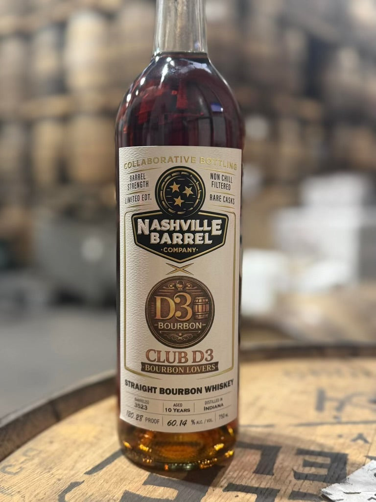Nashville Barrel Co 10yr Single Barrel Bourbon - #3523 - 120.28 Proof - D3 Club "Disney Day Drinkers"