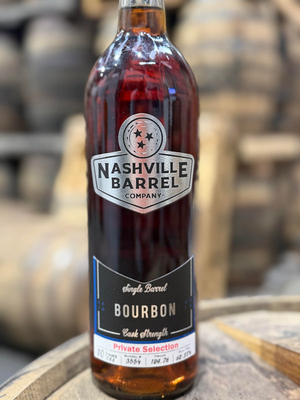 Nashville Barrel Co 10yr Single Barrel Bourbon - #3554 - 124.76 Proof