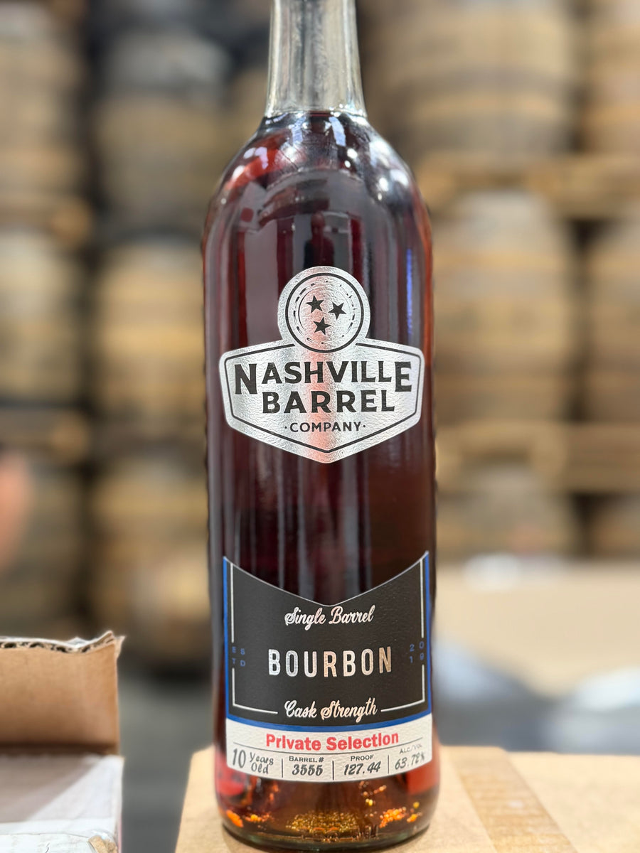 Nashville Barrel Co 10yr Single Barrel Bourbon - #3555 - 21% MGP - Kelvin Cooperage - 127.445 Proof