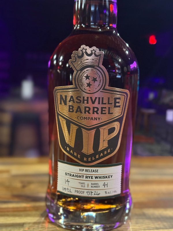 Nashville Barrel Co 14yr Single Barrel Rye - VIP - #41 - 114.52 Proof