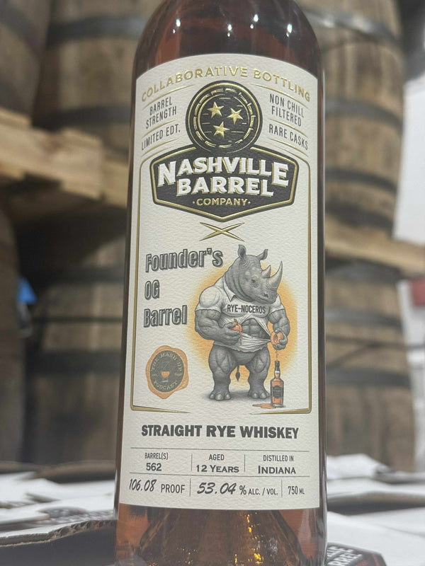 Nashville Barrel Co 12yr Single Barrel Rye - #562 - 106.08 Proof - The Mash Up