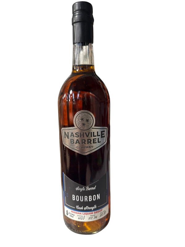 Nashville Barrel Co 5yr Single Barrel Bourbon - #6137 - 117.74 Proof - Indiana Liquor