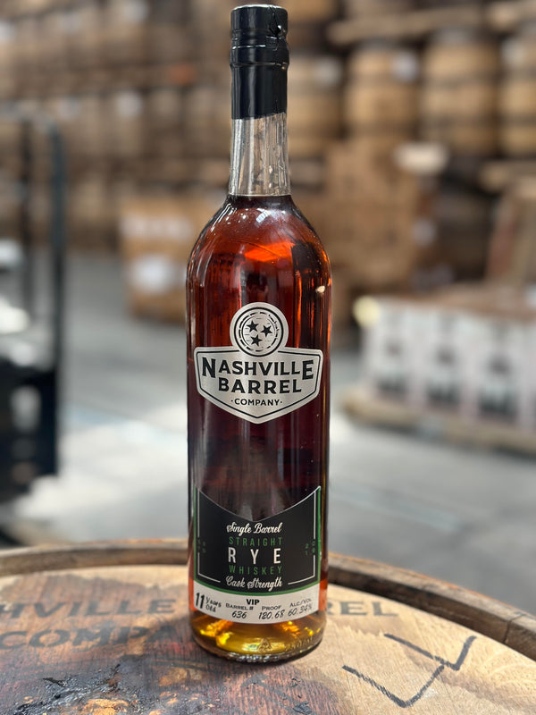 Nashville Barrel Co 11yr MGP Single Barrel Rye - #636 - VIP  - 120.68 Proof