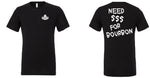 Nashville Barrel Co T-Shirt - "Need Money for Bourbon" Black