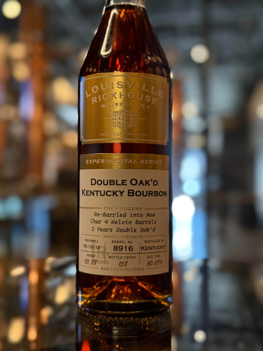 Louisville Rickhouse Whiskey Co 9yr Double Oak Kentucky Single Barrel Bourbon - #8916 - 121.38 Proof
