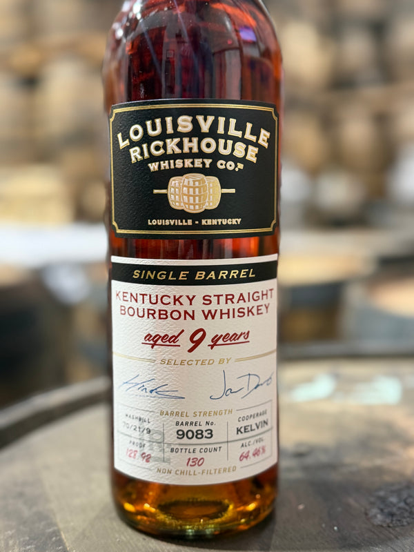 Louisville Rickhouse 9yr Single Barrel Kentucky Bourbon #9083 - 128.92 Proof