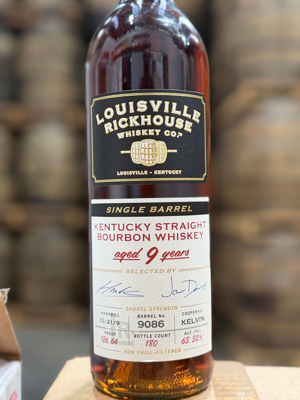 Louisville Rickhouse Whiskey Co - 9yr Single Barrel Kentucky Bourbon - #9086 - 126.64 Proof