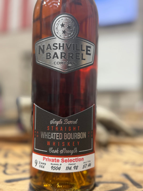 Nashville Barrel Co 9yr Single Barrel Wheated Bourbon - #9504 - 114.92 Proof