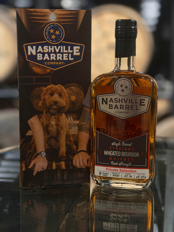 Nashville Barrel Co 9yr Single Barrel Wheated Bourbon - #9520 - 375ml Gift Box