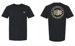 Louisville Rickhouse Whiskey Co T-Shirt - Button Logo on Back - Black