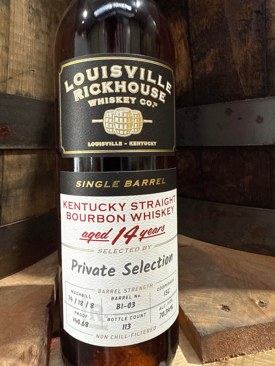 Louisville Rickhouse 14 Year Single Barrel Kentucky Straight Bourbon Whiskey - B1-03 - 140.68 Proof