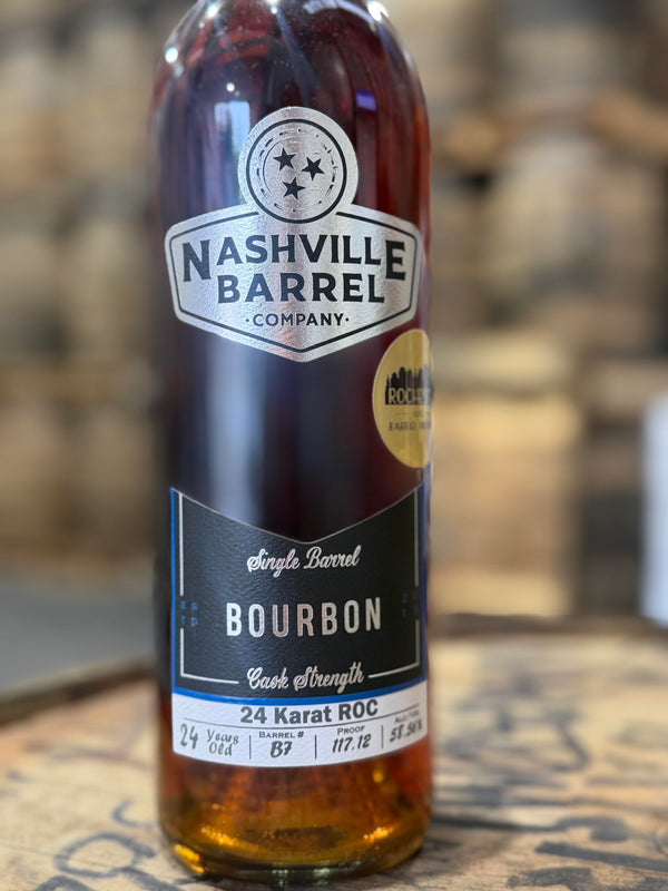 Nashville Barrel Co 24 Year Single Barrel Bourbon - #B7 - 24 Karat Roc - 117.12 Proof
