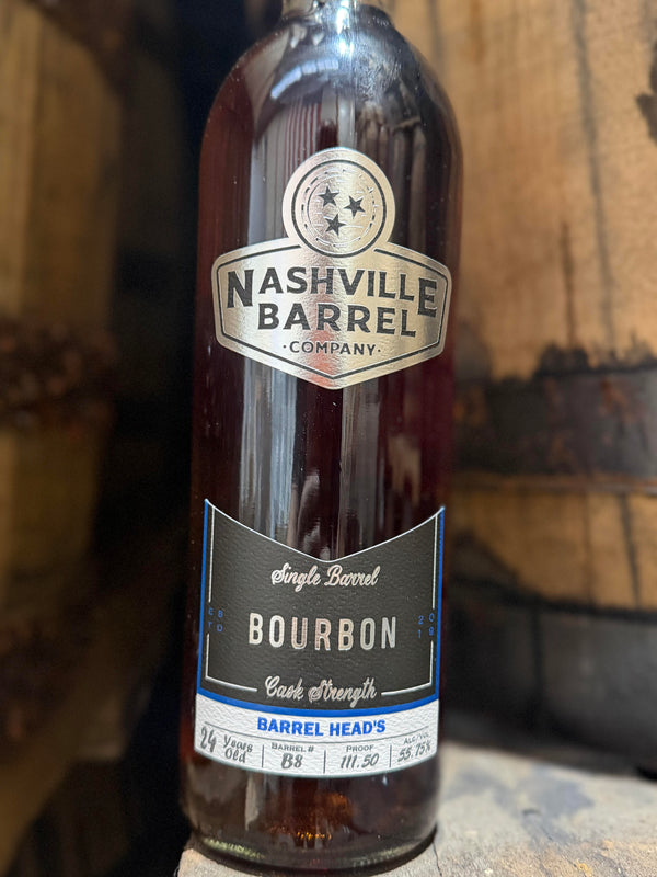 Nashville Barrel Co 24yr Single Barrel Bourbon - #B8 - Barrel Heads - 111.50 Proof