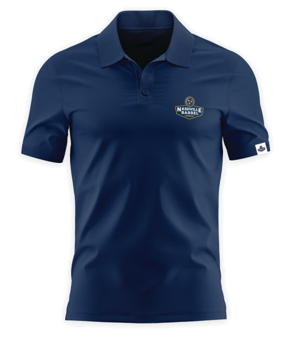 Nashville Barrel Co - Performance Polo - Blue