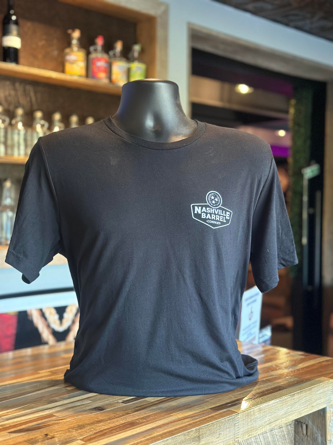 Nashville Barrel Co T-Shirt - Come for the Whiskey - Stay for the Boss - Black