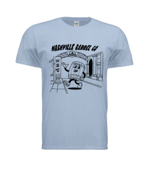 Nashville Barrel Co -  Barrel Cartoon Shirt - Baby Blue