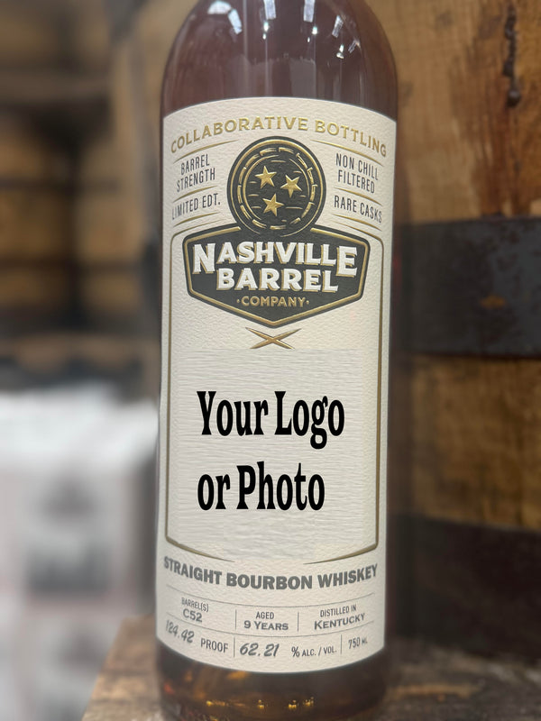 Custom Logo Bottle -7yr Single Barrel  Bourbon - Barrel Proof
