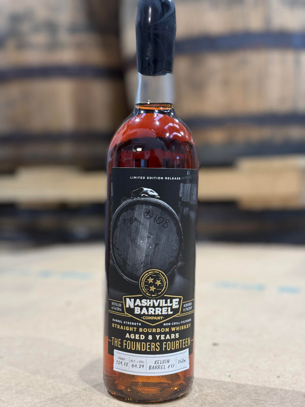 Nashville Barrel Co 8yr Single Barrel - Founders Fourteen - #13 - 129.78 Proof