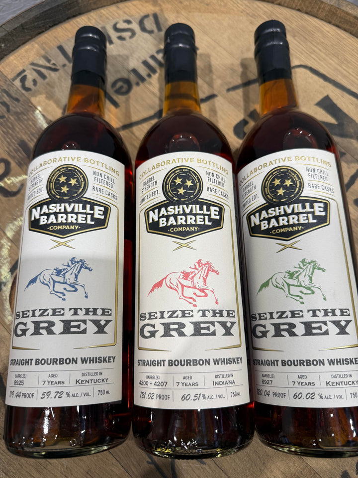 Nashville Barrel Co Seize the Grey Bundle - 3 Bottles - Straight Bourbon Whiskey