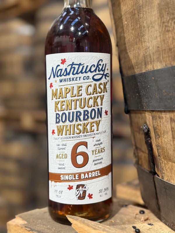 Nashtucky 6yr Single Barrel Kentucky Bourbon finished in a Maple Cask - Barrel Proof