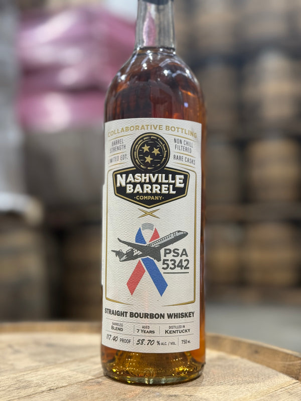 Nashville Barrel Co Straight Bourbon  - PSA5342 Keepsake - Cask Strength Small Batch -