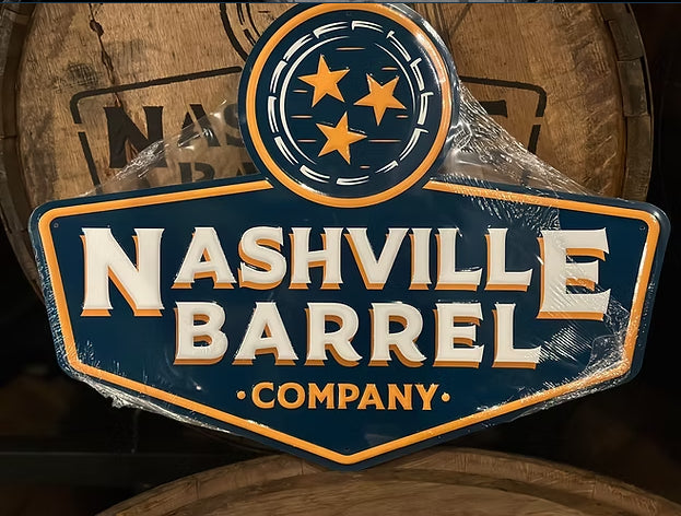 Nashville Barrel Co Tin Sign - 15.5" x 20"