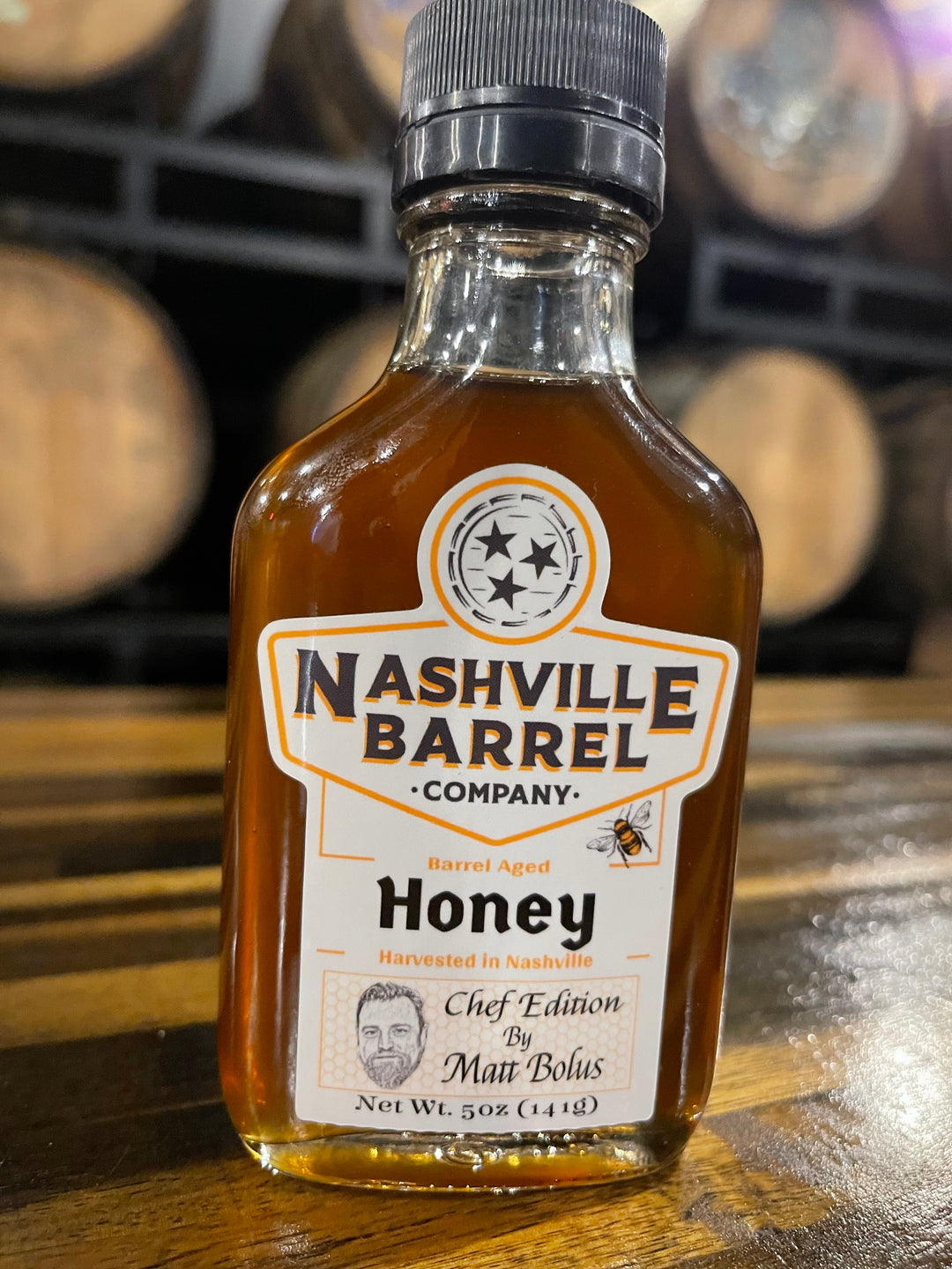 Barrel Aged Honey - 5oz - Chef Bolus Edition - Single Hive Honey